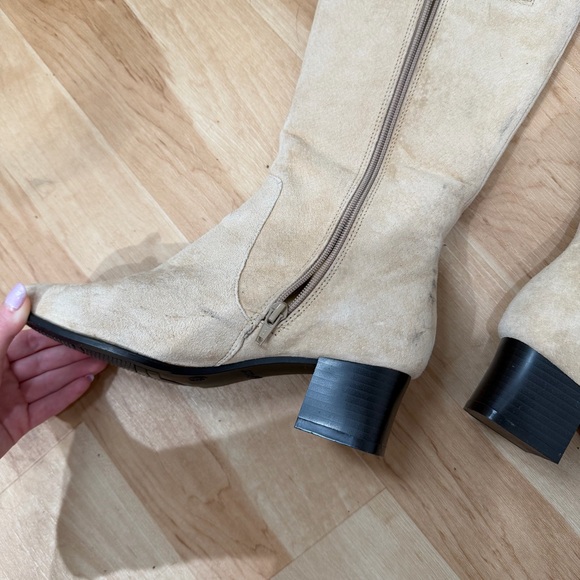 Vintage Tan Suede Leather Campus Boots (8.5) - Picture 5 of 8